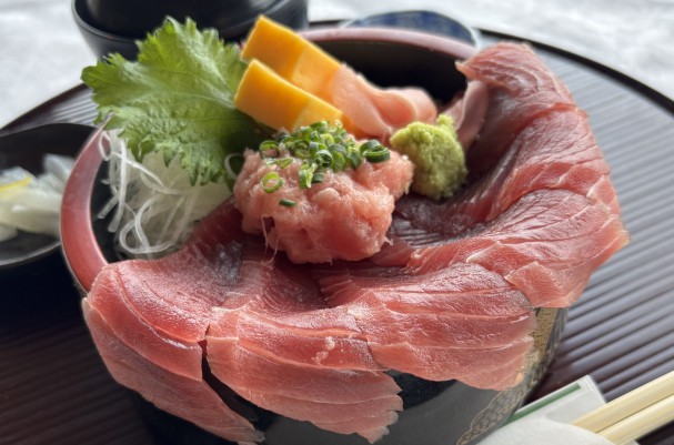はみ出しマグロ丼